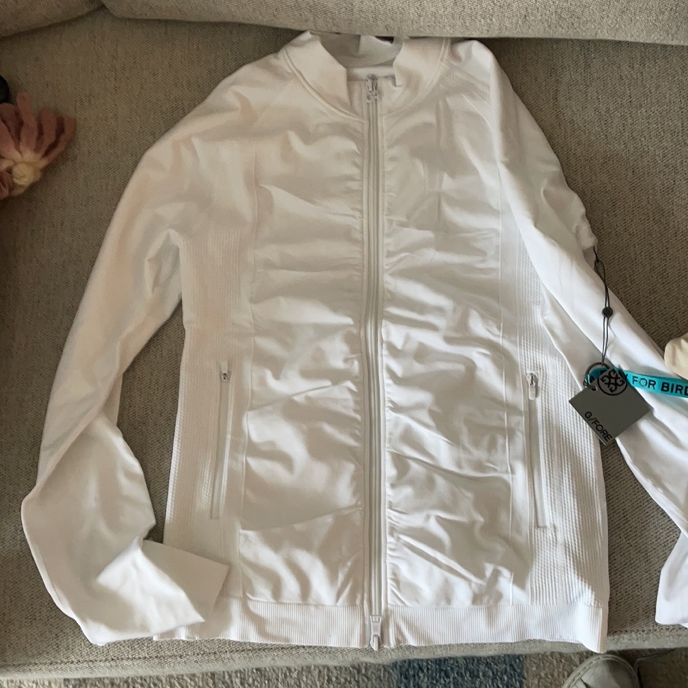 G/FORE Ruched Midlayer Zip NWT
